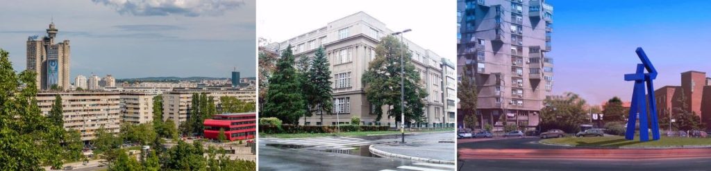 Delovi Beograda oko Studentskog grada, Poljoprivrednog fakulteta i Bogoslovije